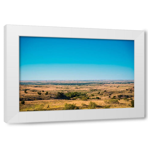 Amarillo Sky White Modern Wood Framed Art Print by Malone, Will