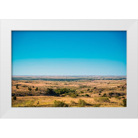 Amarillo Sky White Modern Wood Framed Art Print by Malone, Will