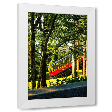 Lookout Incline White Modern Wood Framed Art Print by Malone, Will