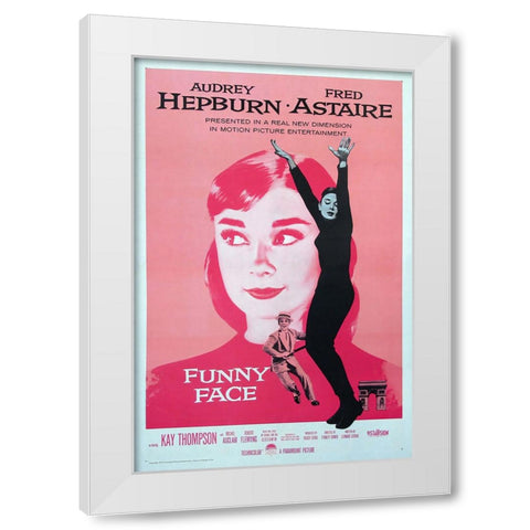 Funny Face White Modern Wood Framed Art Print by Screendoor