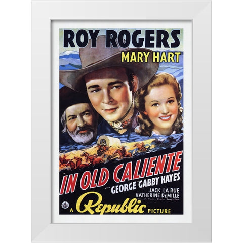 In Old Caliente White Modern Wood Framed Art Print by Screendoor