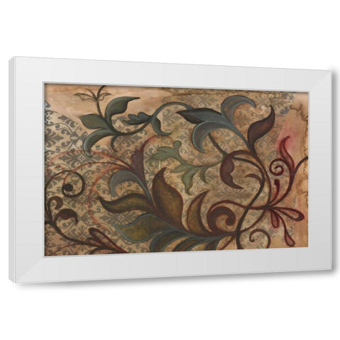 Scrollwork I White Modern Wood Framed Art Print by Adkin, Arielle