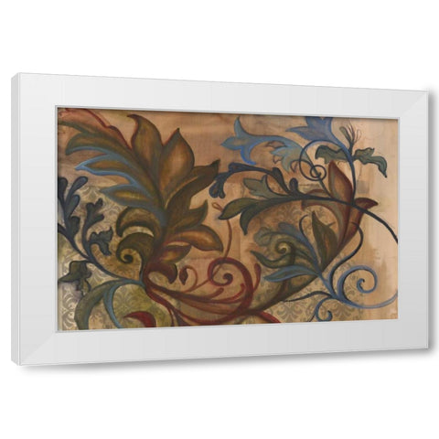 Scrollwork II White Modern Wood Framed Art Print by Adkin, Arielle