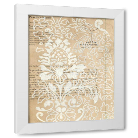 Artichoke Patterns II White Modern Wood Framed Art Print by Adkin, Arielle