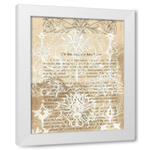 Artichoke Patterns III White Modern Wood Framed Art Print by Adkin, Arielle