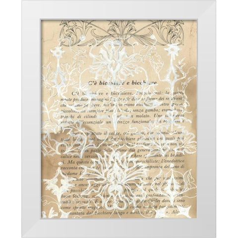 Artichoke Patterns III White Modern Wood Framed Art Print by Adkin, Arielle