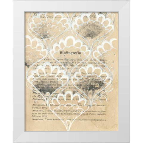 Artichoke Patterns V White Modern Wood Framed Art Print by Adkin, Arielle