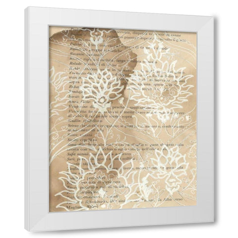 Artichoke Patterns VI White Modern Wood Framed Art Print by Adkin, Arielle