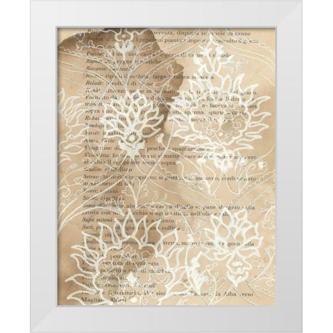 Artichoke Patterns VI White Modern Wood Framed Art Print by Adkin, Arielle