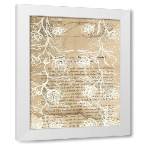 Artichoke Patterns VII White Modern Wood Framed Art Print by Adkin, Arielle