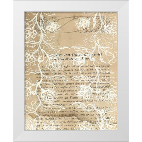 Artichoke Patterns VII White Modern Wood Framed Art Print by Adkin, Arielle