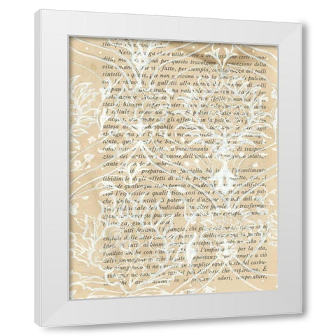 Artichoke Patterns VIII White Modern Wood Framed Art Print by Adkin, Arielle