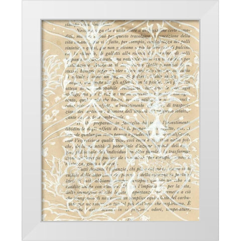 Artichoke Patterns VIII White Modern Wood Framed Art Print by Adkin, Arielle