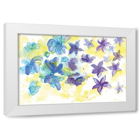Spring Garden III White Modern Wood Framed Art Print by Adkin, Arielle