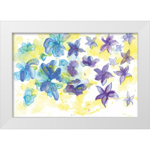 Spring Garden III White Modern Wood Framed Art Print by Adkin, Arielle