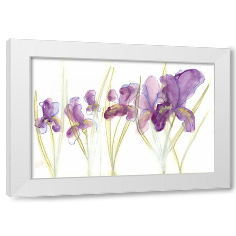 Spring Garden IV White Modern Wood Framed Art Print by Adkin, Arielle