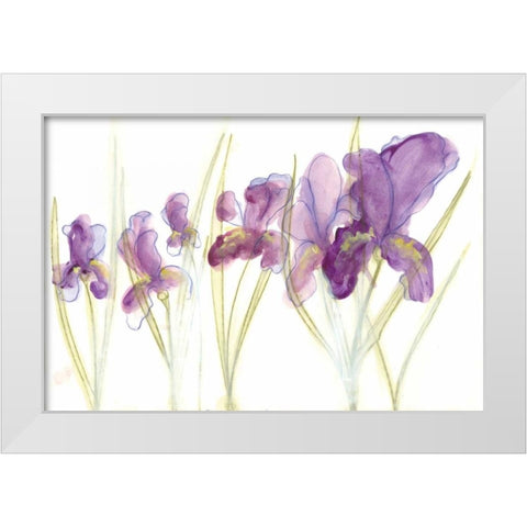 Spring Garden IV White Modern Wood Framed Art Print by Adkin, Arielle