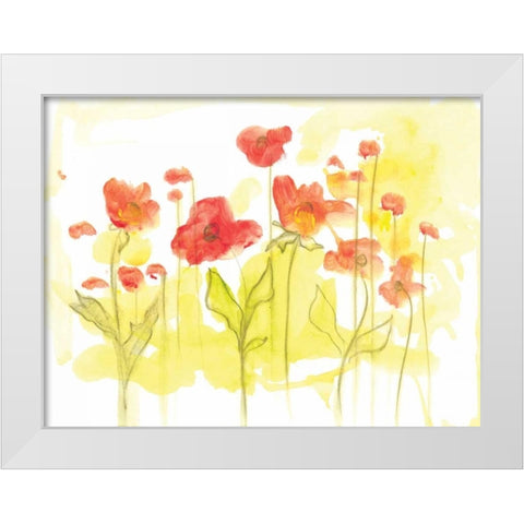 Spring Garden VI White Modern Wood Framed Art Print by Adkin, Arielle