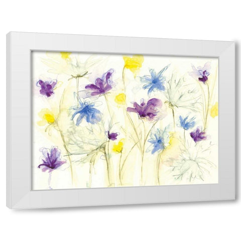 Spring Garden VIII White Modern Wood Framed Art Print by Adkin, Arielle
