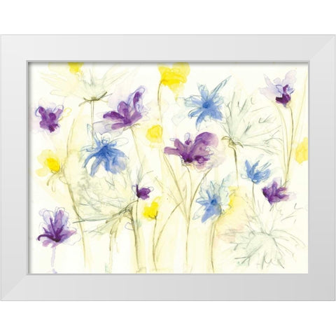 Spring Garden VIII White Modern Wood Framed Art Print by Adkin, Arielle