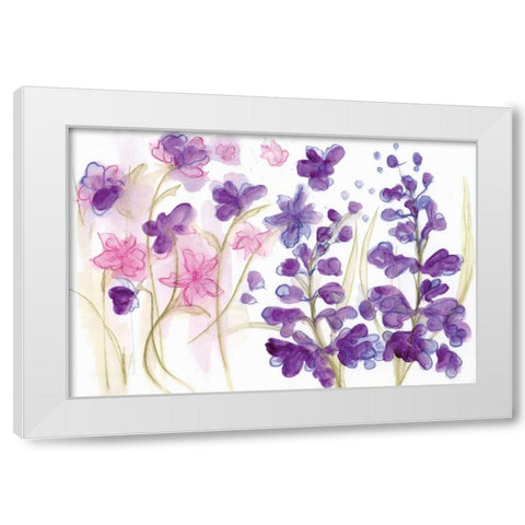 Spring Garden IX White Modern Wood Framed Art Print by Adkin, Arielle
