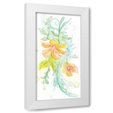 Spring Garden XI White Modern Wood Framed Art Print by Adkin, Arielle