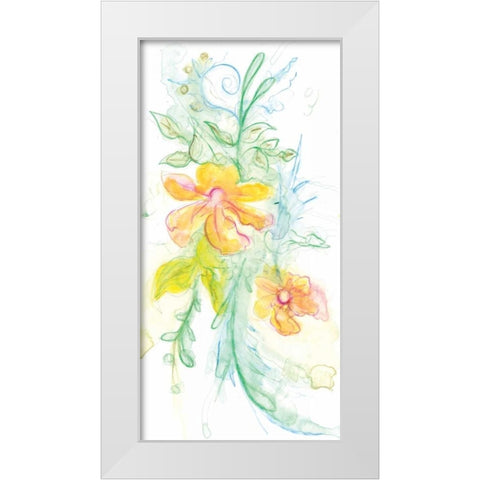 Spring Garden XI White Modern Wood Framed Art Print by Adkin, Arielle