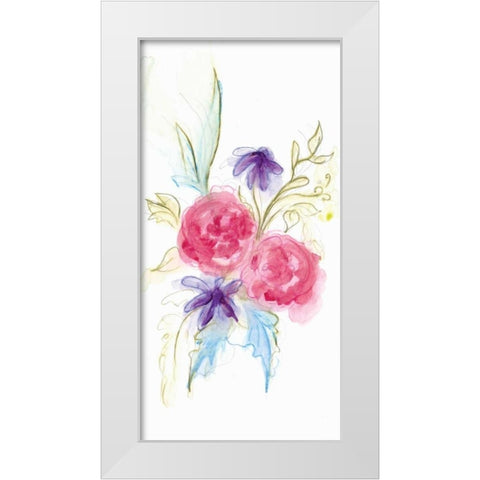 Spring Garden XII White Modern Wood Framed Art Print by Adkin, Arielle