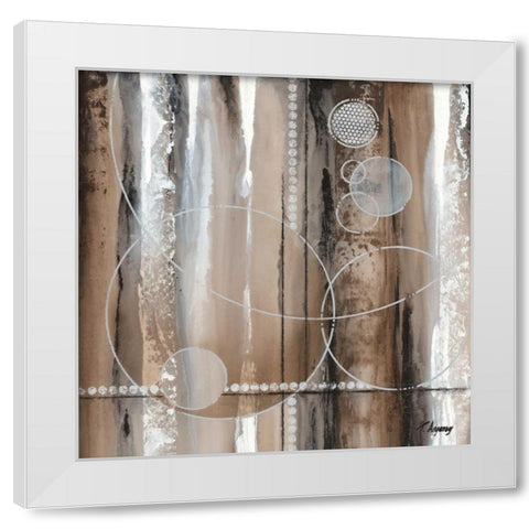 Whirligig I White Modern Wood Framed Art Print by Angeney, Tamara