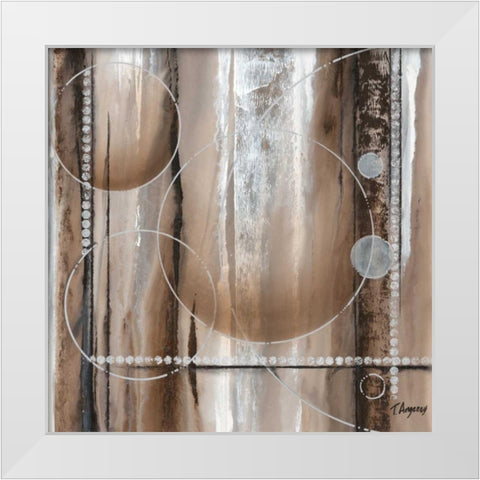 Whirligig II White Modern Wood Framed Art Print by Angeney, Tamara