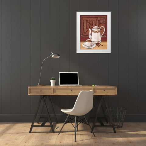Cafe Mundo II White Modern Wood Framed Art Print by Audrey, Charlene
