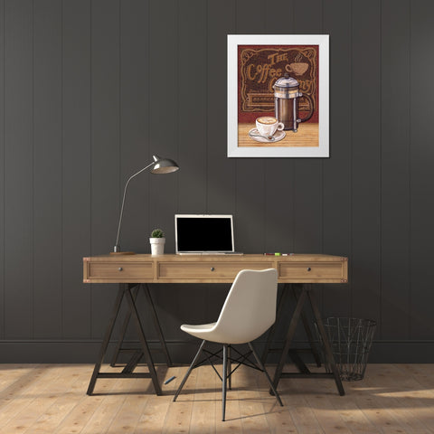 Cafe Mundo IV White Modern Wood Framed Art Print by Audrey, Charlene