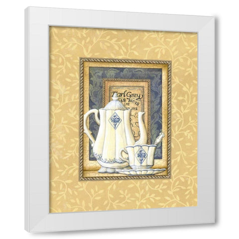 Earl Grey White Modern Wood Framed Art Print by Audrey, Charlene