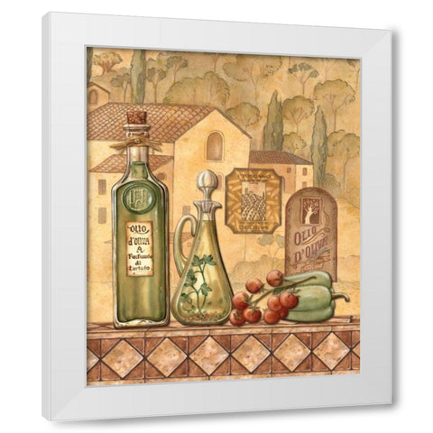 Flavors of Tuscany III White Modern Wood Framed Art Print by Audrey, Charlene