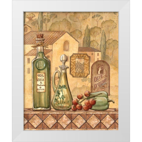 Flavors of Tuscany III White Modern Wood Framed Art Print by Audrey, Charlene