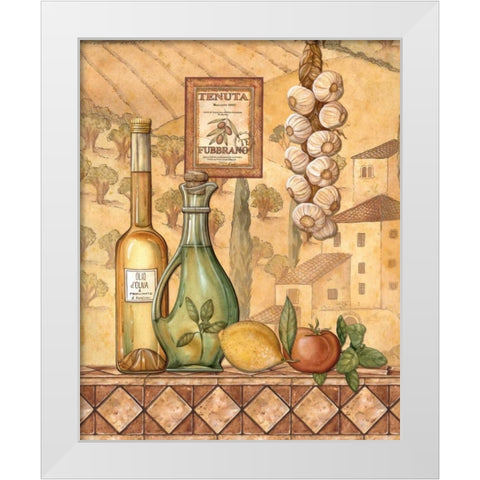 Flavors of Tuscany IV White Modern Wood Framed Art Print by Audrey, Charlene
