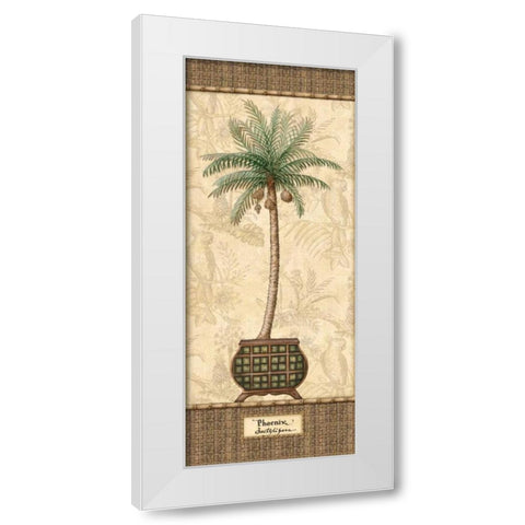 Botanical Palm II White Modern Wood Framed Art Print by Audrey, Charlene