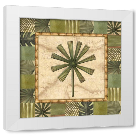Tropical Leaf II White Modern Wood Framed Art Print by Audrey, Charlene