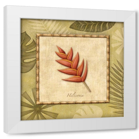 Paradisio I White Modern Wood Framed Art Print by Audrey, Charlene