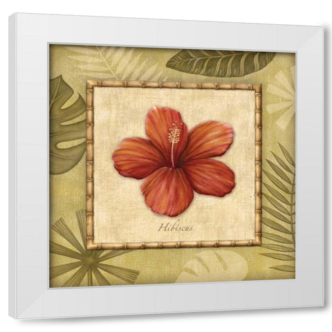 Paradisio II White Modern Wood Framed Art Print by Audrey, Charlene