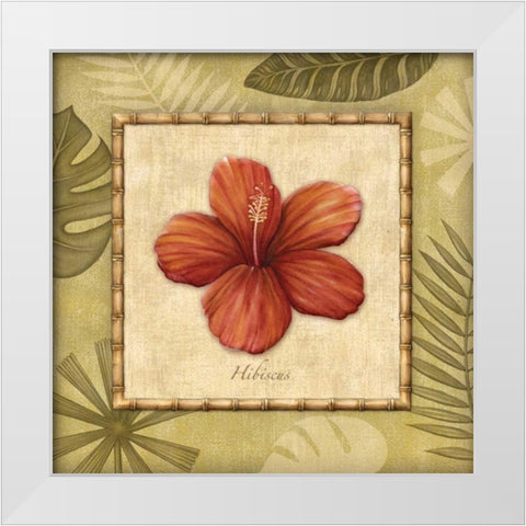 Paradisio II White Modern Wood Framed Art Print by Audrey, Charlene