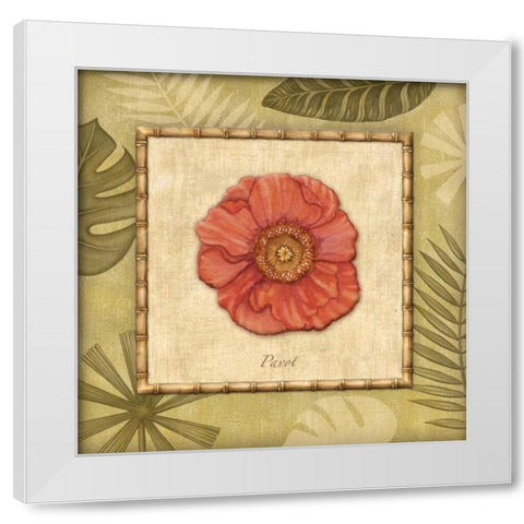 Paradisio IV White Modern Wood Framed Art Print by Audrey, Charlene