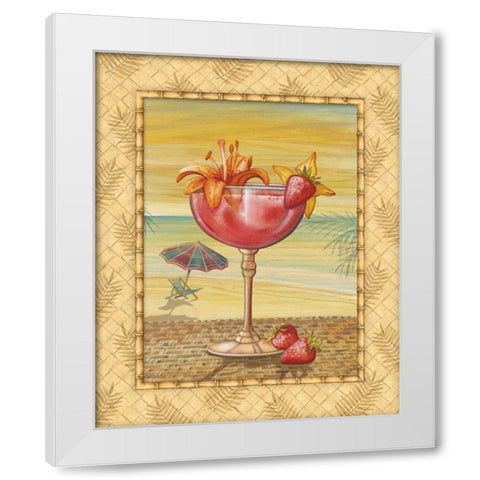 Island Nectar I White Modern Wood Framed Art Print by Audrey, Charlene