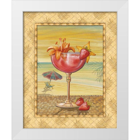 Island Nectar I White Modern Wood Framed Art Print by Audrey, Charlene