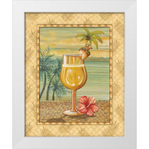 Island Nectar IV White Modern Wood Framed Art Print by Audrey, Charlene
