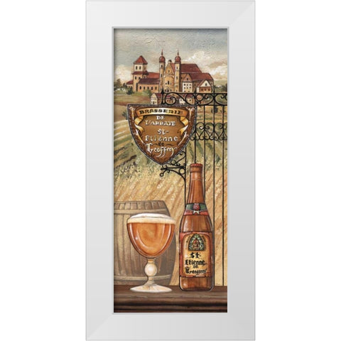 Belgium Beer White Modern Wood Framed Art Print by Audrey, Charlene