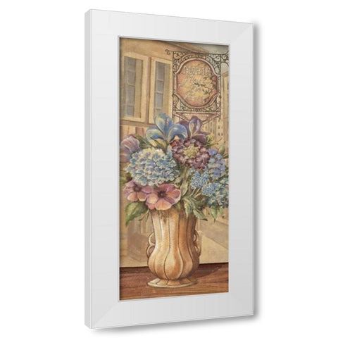 Bouquet from France White Modern Wood Framed Art Print by Audrey, Charlene