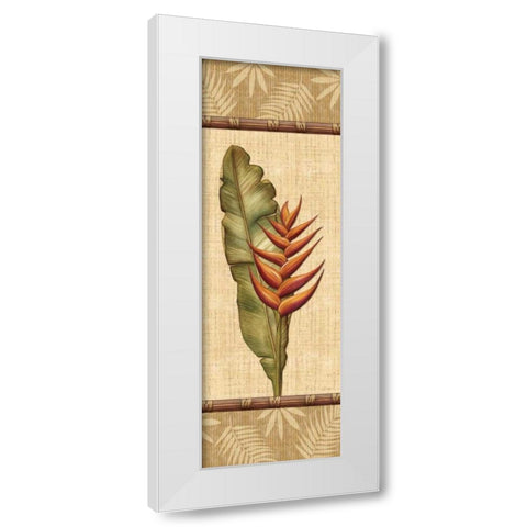 Fleurs Exotiques II White Modern Wood Framed Art Print by Audrey, Charlene