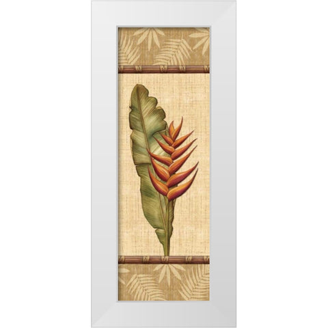 Fleurs Exotiques II White Modern Wood Framed Art Print by Audrey, Charlene