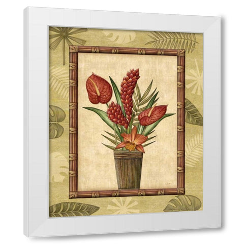 Paradisio Bouquet I White Modern Wood Framed Art Print by Audrey, Charlene